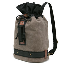 Womens Canvas Drawstring Backpack