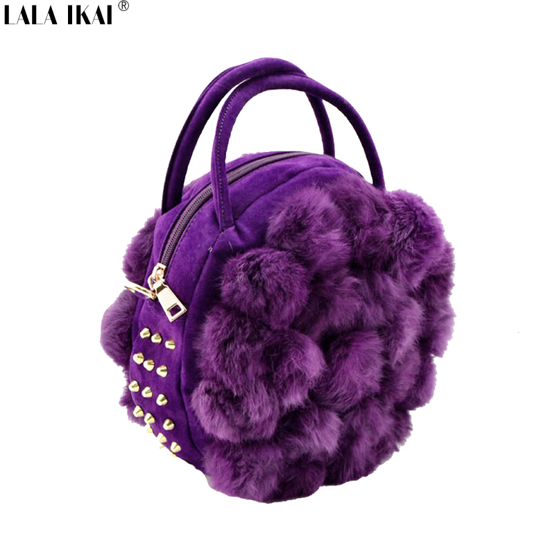 small fur purse