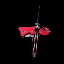 Outdoor folding mini sharp weapons wilderness pocket high hardness survival jungle camping hunting tool portable red