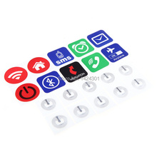 (10pcs) NFC Sticker Tag RFID Tags Ntag203 Chip All NFC Phones Compatible After Install Software
