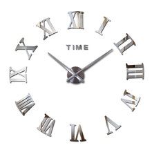 2016 hot fashion quartz watch home decor limited sale 3d big mirror diy real wall clock modern design room gift free shipping