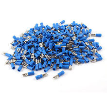 Boat Car Speaker 4.8mm Female Spade Terminal Wire Connector Blue 500 Pcs Free shipping