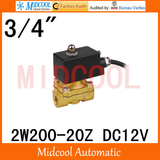 Фотография High quality explosion-proof solenoid valves of brass 2W200-20Z  port 3/4" BSP DC12V two position, two way normally closed