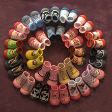 Children Socks Soft Bottom Non-Slip Floor Baby Socks Toddler Girl Boy Newborn Enfant Shoes Socks Rubber Soles Kids Boots WS932