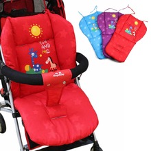 1PCS/Lot Baby Stroller Mat Cotton Cartoon Animal Printed Chair Seat Cushion Pad Soft Cushion Car Seat Thick Padding 0-36 Months