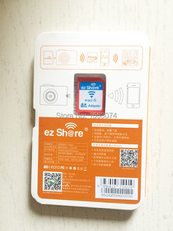 Купить адаптер wifi ezshare плюс микро sd карты 32 ГБ 16gb класс 10 8gb ...
