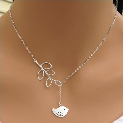 maxi necklace fine jewelry collier summer necklaces pendants choker gros femme statement necklaces womenr Birds leaves