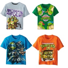 2015 summer baby boy Teenage Mutant Ninja Turtles Tops t-shirts Child Shirt Kids tee Cartoon Clothes