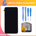 LL TRADER New Tested Black For Nokia Lumia 530 N530 LCD Display Touch Screen Digitizer Full