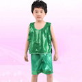 Dance Clothes Boys Sleeveless T Shirt Shorts Suit Fashion Dancewear Kids Clothing Sets Children s Day