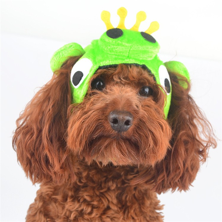 Pet Dog Costume Cap Lovely Hat for Puppy Teddy Cartoon Frog tiger Animal Shape shift Dog Cat Grooming Accessories Apparels PJ08 (10)