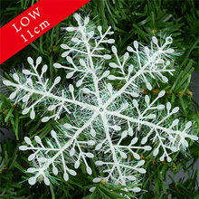 Snowflake Christmas Ornament 3pcs/1pack White Plastic Snowflakes Xmas Tree Christmas Decorations Snowflake Floco De Neve navidad
