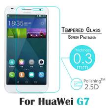Ultra Thin 0.3mm 2.5D HD Clear Explosion-proof Tempered Glass Screen Protector Cover Guard Film For huawei G7 G7-TL00 5.5 inch
