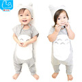 Baby Rompers Cute Animals Baby Boys Girls Romper Summer Baby Clothes Set Kids Jumpsuits Romper Hat