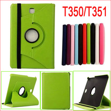 For Samsung Galaxy Tab A8 SM-T351 T350 Tablets Case Cover  360 Rotating PU Flip Leather Stand Smartphone Protective Shell Skin