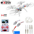 Free Shipping White Syma X8W Explorers Drone WiFi FPV RC Quadcopter Motor Battery Blade Guard