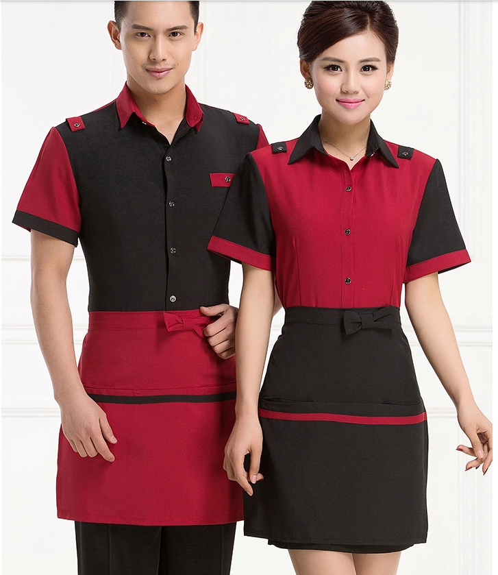 Damen Kleid Anzug Weste Formell Arbeit Tank Uniform Café bar Kellnerin