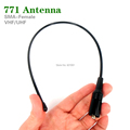 771 Dual Wide Band VHF UHF 144 430MHz Walkie Talkie Antenna SMA F Female Soft Antenna