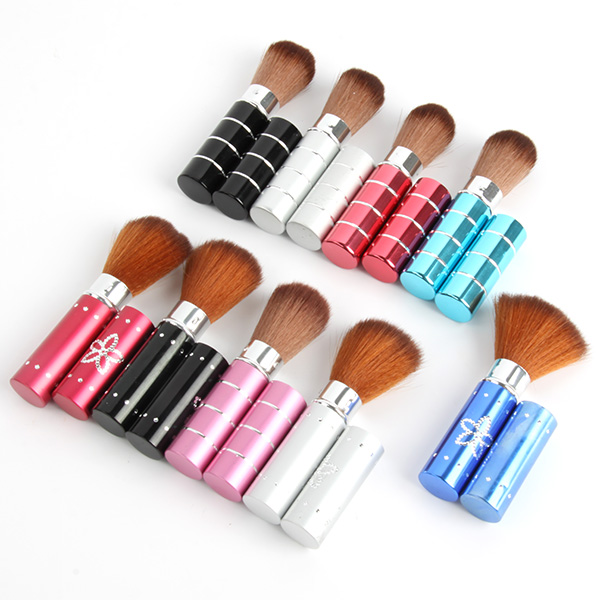 Wholesales Portable Pro Leopard Beauty Makeup Cosmetic Face Cheek Foundation Powder Brush FreeShipping