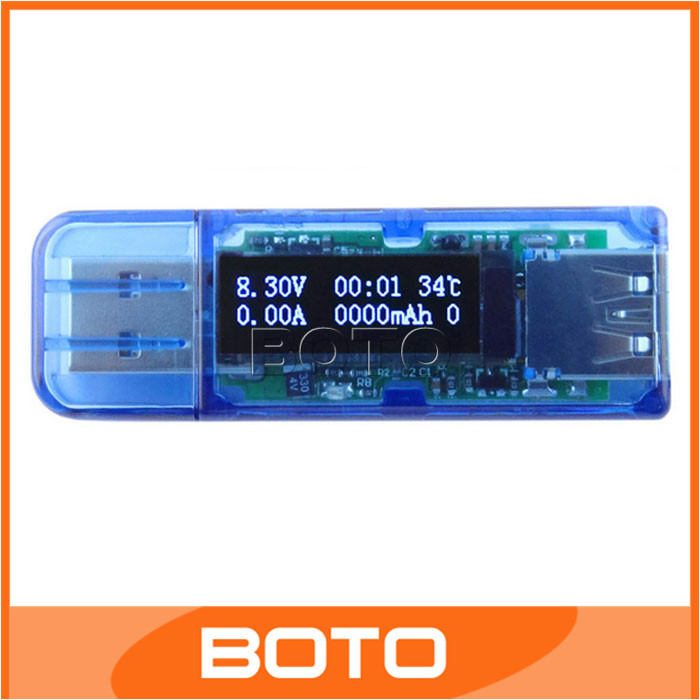 5pcs USB current-voltage Capacity Tester Meter Voltage OLED USB Detector Voltmeter Ammeter Power #400017