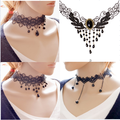 The new style of elegant necklace lace vintage collares gothic necklace