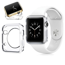 For Apple Watch Case Ultra Thin Slim Clear Transparent Soft Silicone Gel TPU Cover Smart Watch