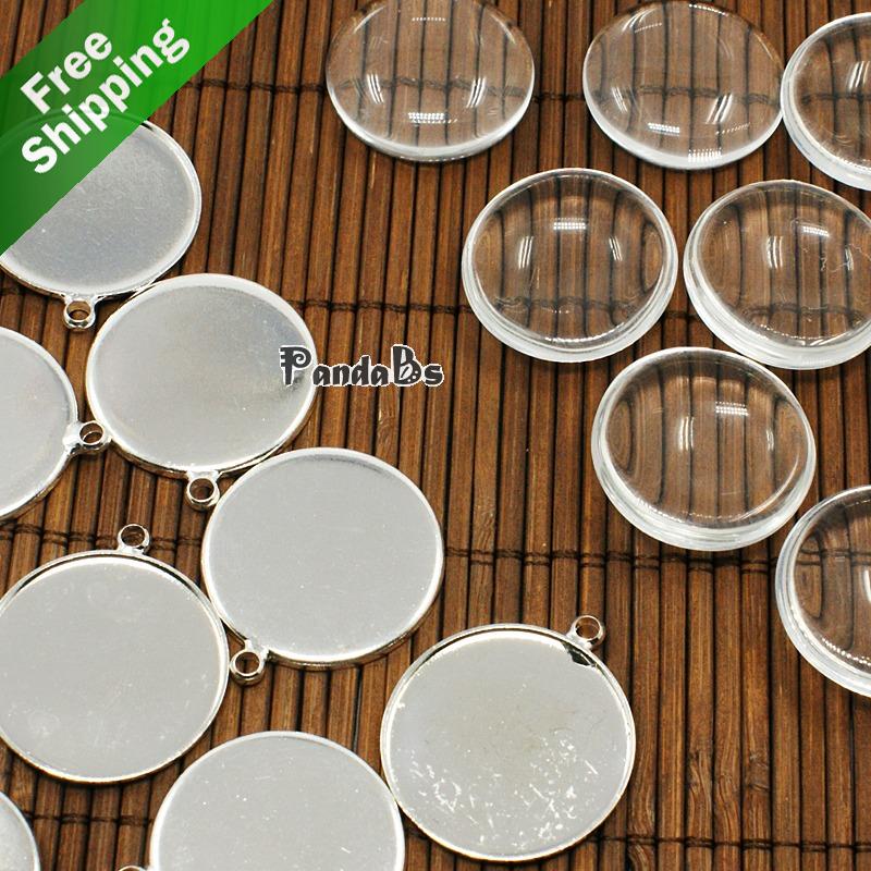 Popular Clear Glass Pendants Jewelry MakingBuy Cheap Clear Glass