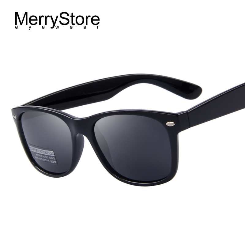 MERRYSTORE Men Polarized Sunglasses Classic Men Retro Rivet Shades Brand Designer Sun glasses UV400