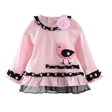Children’s Clothing baby girls t-shirts spring and autumn clothes long sleeve o-neck tops baby girl clothes