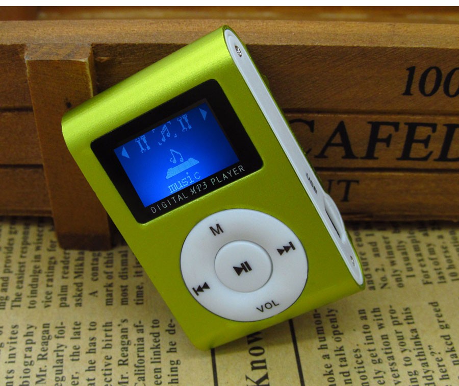 Mini USB Clip Digital LED Light Flash Screen Support 32GB Micro SD TF Card Digital MP3