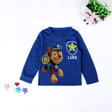 2016 spring and autumn children’s clothing for age 3T-7TBoy scout dog patrol long sleeved T shirt jacket