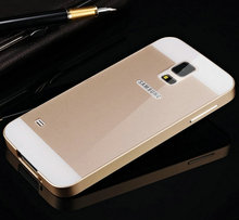 Luxury Aluminum Case for Samsung Galaxy S5 i9600 Caso Capa Full Protective Aluminum Frame PC Cover