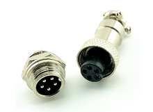 5 Sets/kit 5 PIN 12mm GX12-5, Screw Aviation Connector Plug The aviation plug Cable connector Regular plug and socket