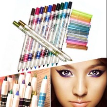 12 Color Glitter Lip liner Eye Shadow Pencil Pen Cosmetic Makeup Set