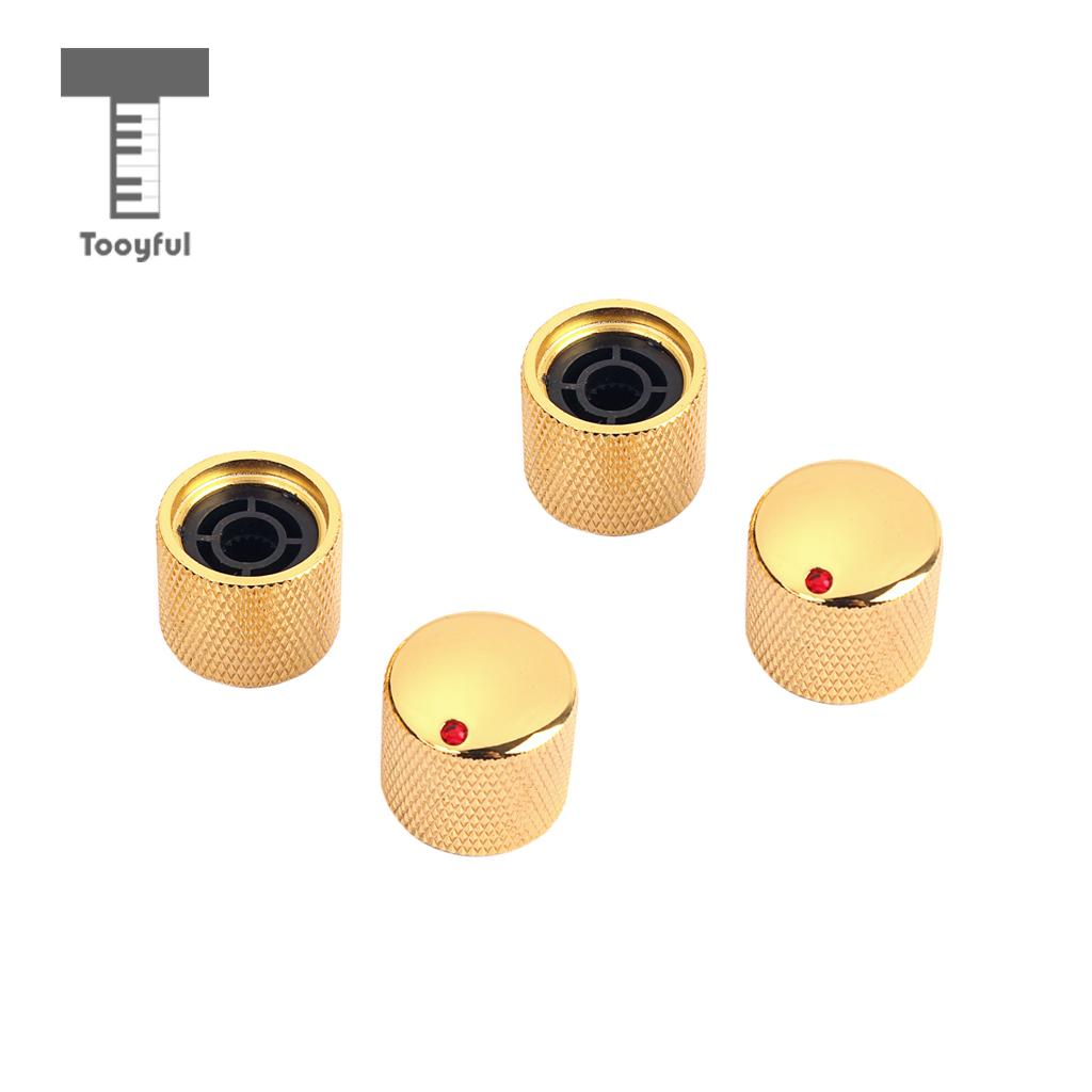 Tooyful Pack of 4 Iron Electric Guitar Tuning Knob Screw Fixing Tone