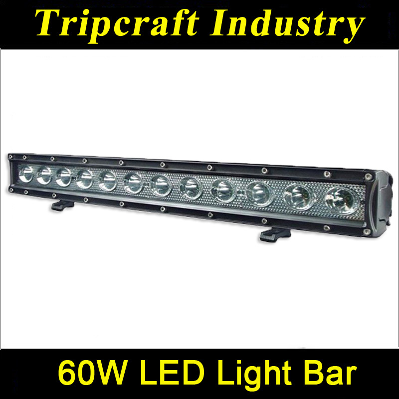 Фотография IP67 60W  LED  Work Light  20 inch 12pcs*5w high intensity CREE LEDs  LED Work Light Led Light Bar