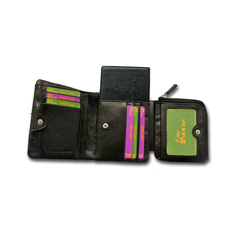 Fashion Hot Brand Man Wallet 100 Genuine Leather Wallets Cowhide Trifold Zipper Male Wallet Short Vertical