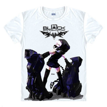 Black Rock Shooter T-shirts kawaii Japanese Anime t-shirt Manga Shirt Cute Cartoon Mato Kuroi Cosplay shirts 37166799598 tee 342