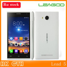 Original Leagoo Lead 5 MTK6582 Quad core 1G RAM 8G ROM Android 4 4 5 QHD