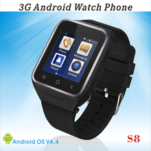 3G 1 54 Touch Screen Smart Watch S8 Smartphone Android 4 4 MTK6572 Dual Core GPS