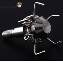 6pcs lot Military Shooting Archery Arrowhead 27mm Length Outdoor Hunting Stainless Steel Arrow Broadhead For Compound