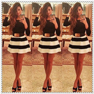 00001_2015-new-fashion-spring-autumn-and-winter-women-dress-black-and-white-striped-mini-dress-without