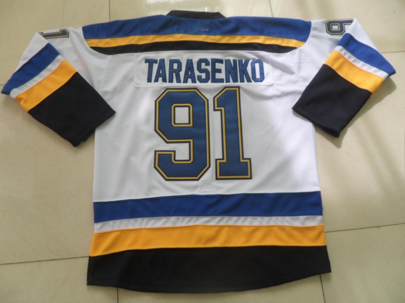 2015 New St. Louis Blues Mens Jerseys #91 Vladimir Tarasenko White Ice Hockey Jersey