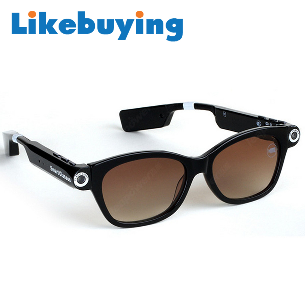 Likebuying 2015 Newest Smart Video Glasses with Bluetooth Phone Call