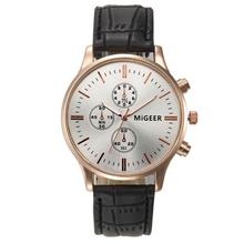 Wrist Watch For Luxury Fashion Faux Leather Band Mens Analog Quartz Watch Men s Business Watches