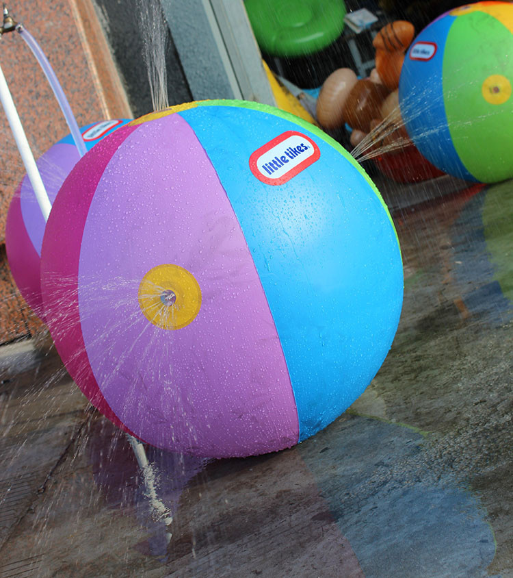 sprinkler beach ball