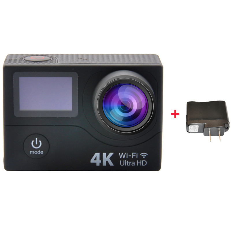 4K Sports Action Camera Full HD 1080P MiNi DV 30M Waterproof WiFi 170 Degree Wide Angle Sport Helmet Camera + Extra 1pcs Charger