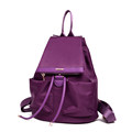 Fashion New Nylon Backpack Women Drawstring Flap Waterproof Casual Bag Designer Cheap Travel Bag Concise Front