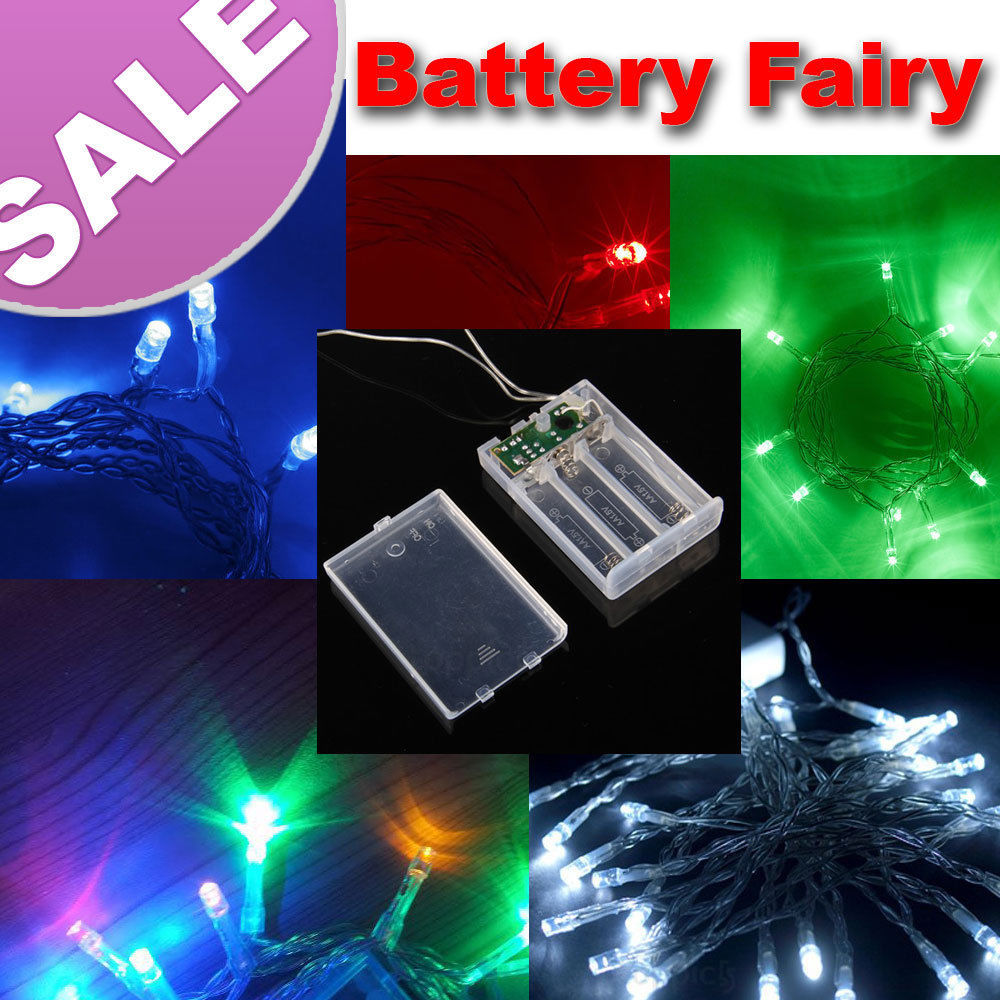 4m BATTERY powered 40 LED MINI FAIRY STRING LIGHTS For Christmas /Wedding Xmas garland party ...