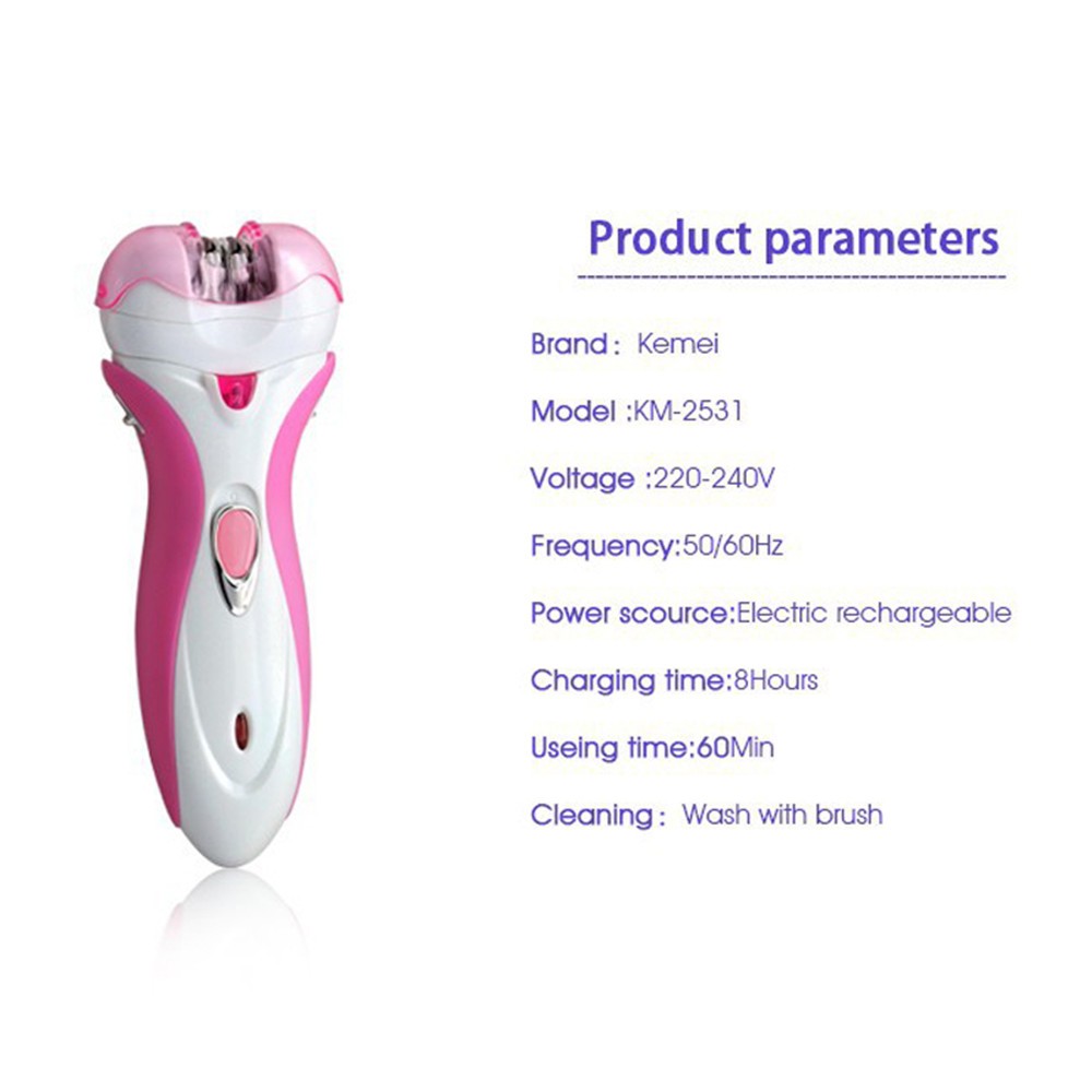 2016hot Sale 4 In 1 Km 2531 Women Shave Wool Device Knife Electric Shaver Wool Epilator Shaving 6300